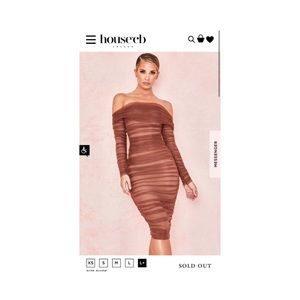 Chestnut Tulle off the shoulder dress